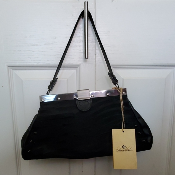 Patricia Nash Handbags - NWT Patricia Nash Black Suede Studded Bag